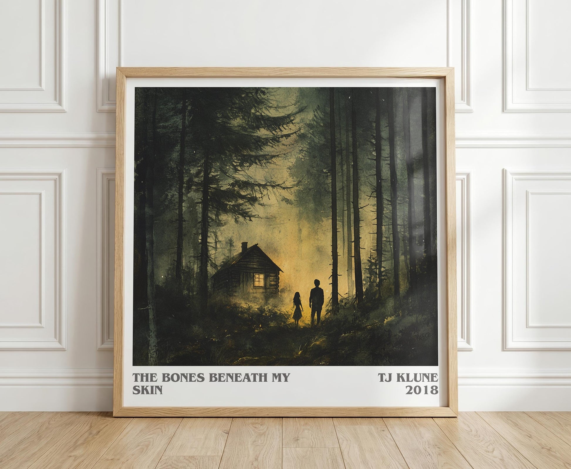 The Bones Beneath My Skin literary book poster by Tj Klune – framed literary art print