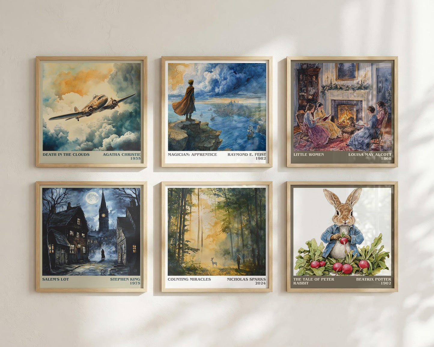 Counting Miracles literary book poster framed on wall – romance wall art