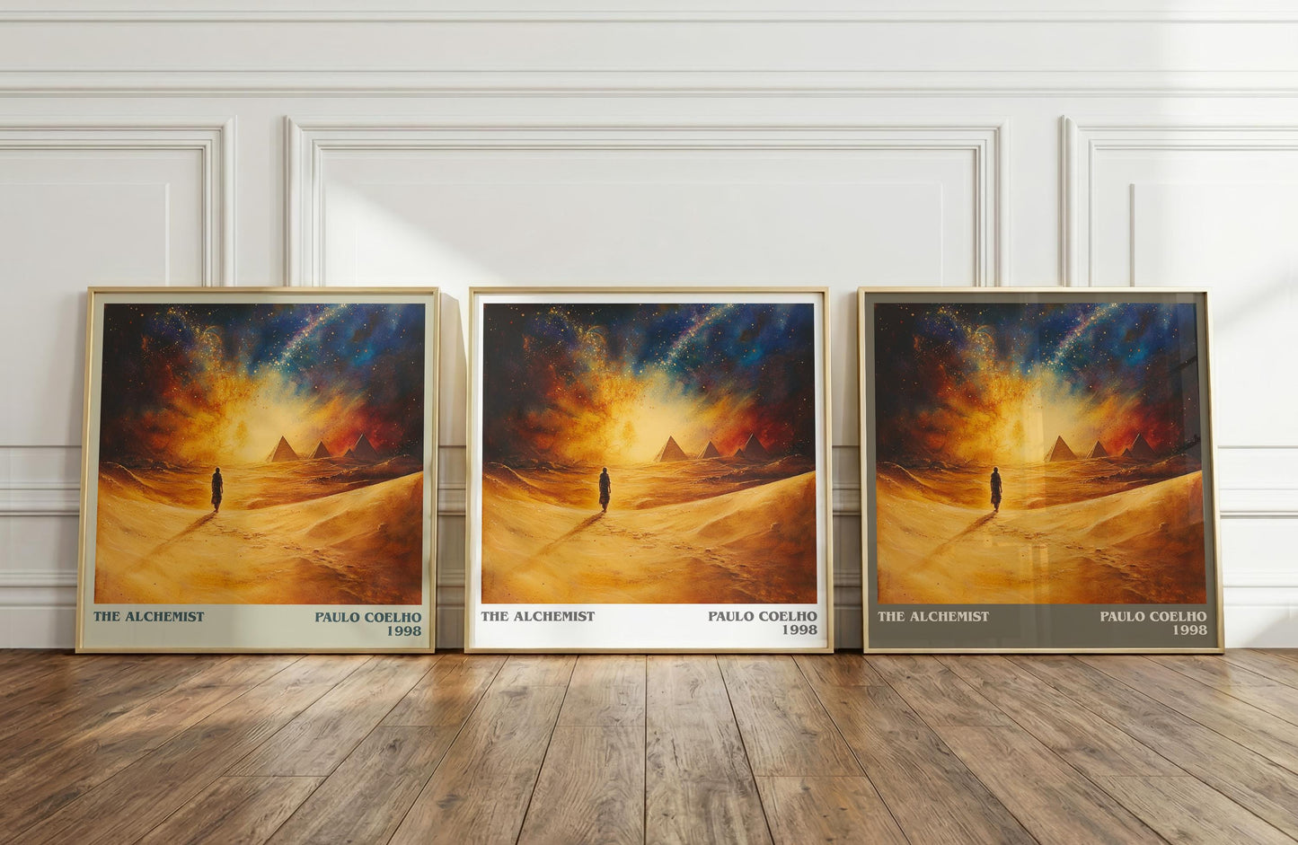 The Alchemist literary print framed by window – literary home decor