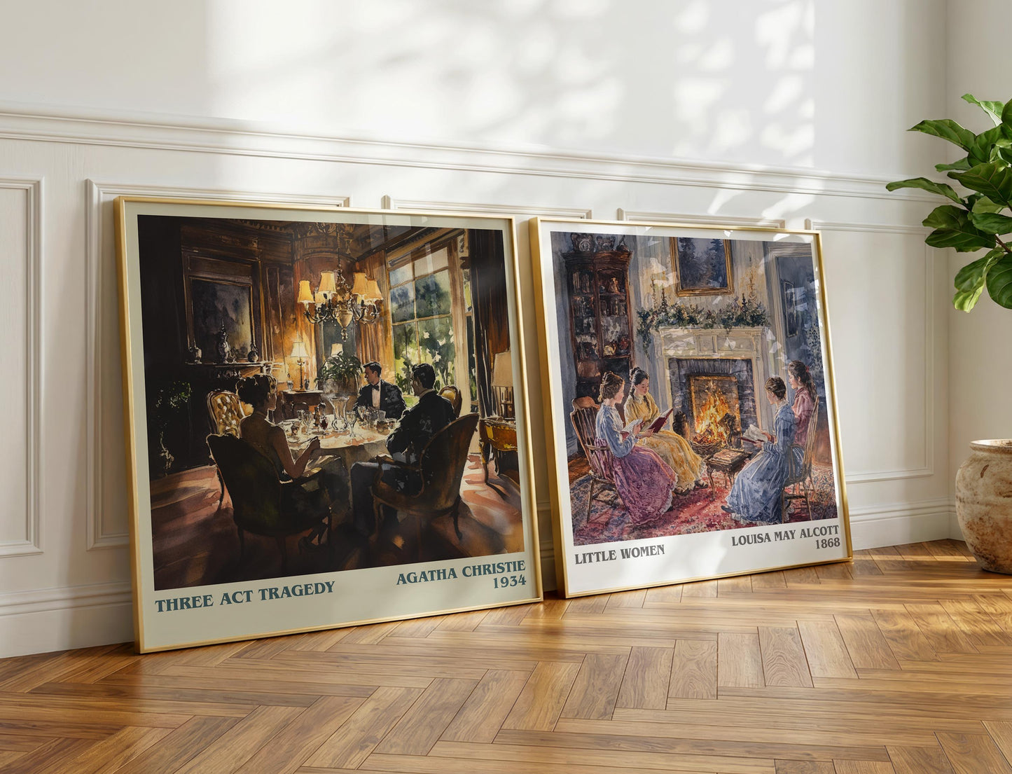 Three Act Tragedy book poster packaging – museum-quality print rolled in protective tube