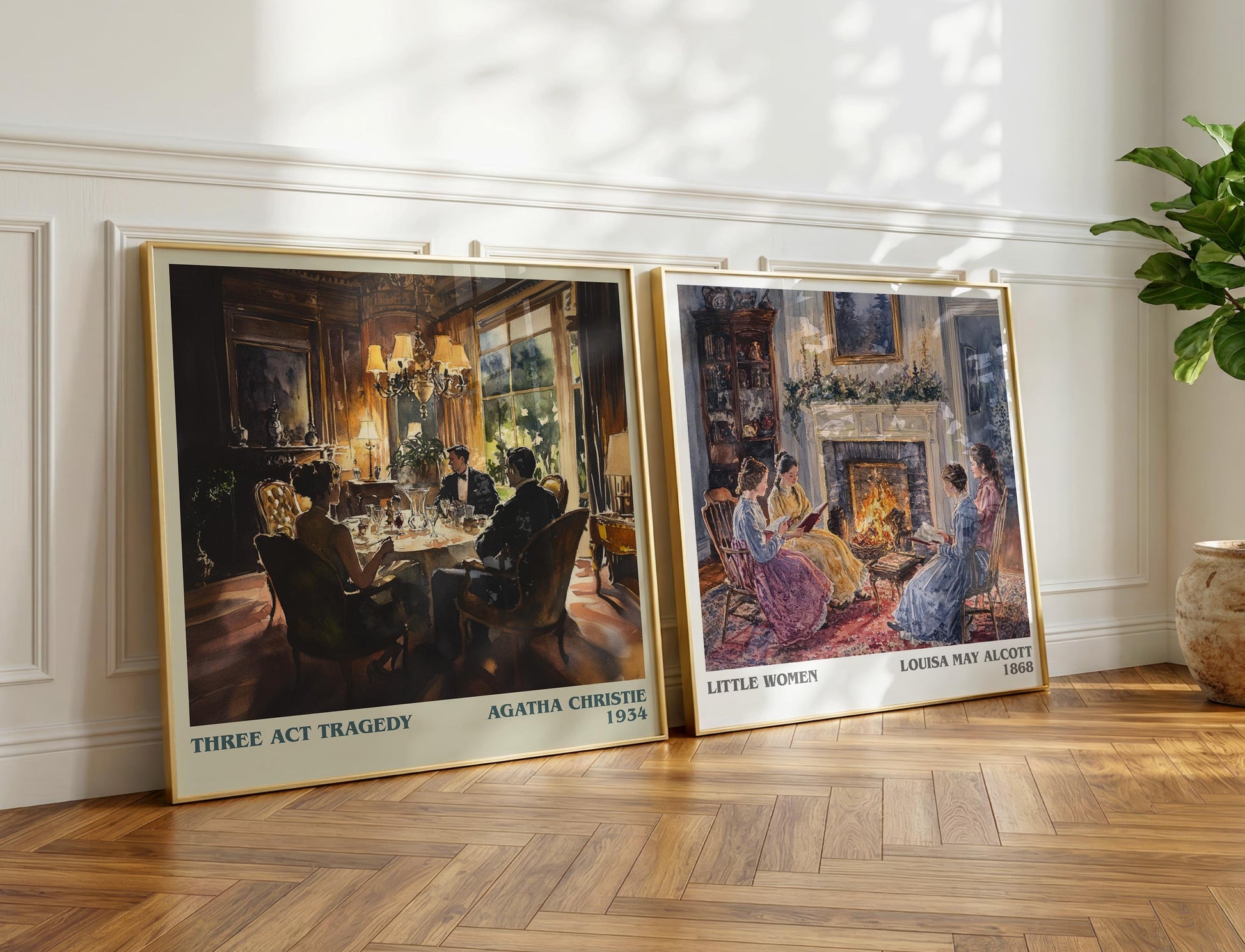 Three Act Tragedy book poster packaging – museum-quality print rolled in protective tube