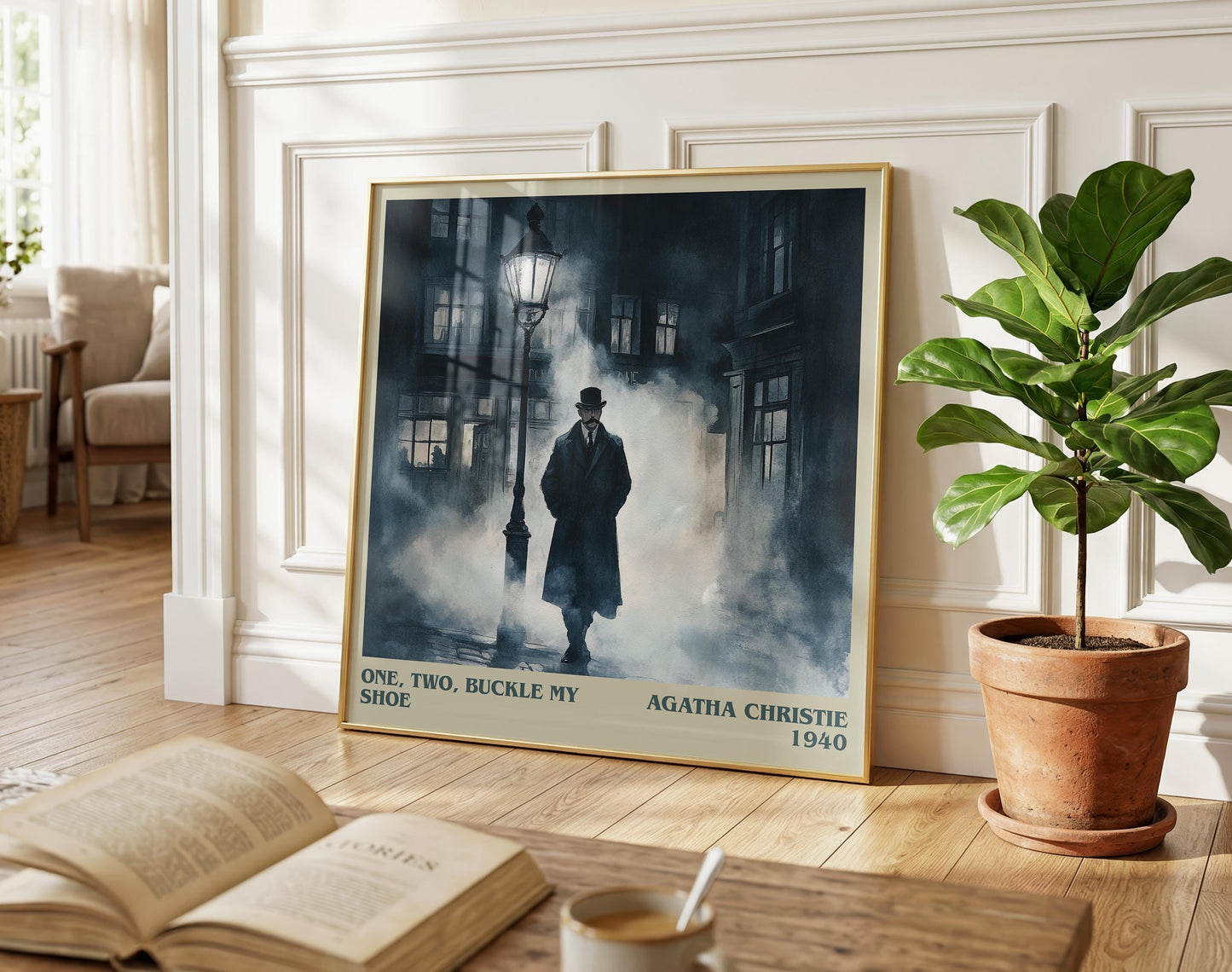 One, Two, Buckle My Shoe literary poster paired in gallery wall – literary art prints