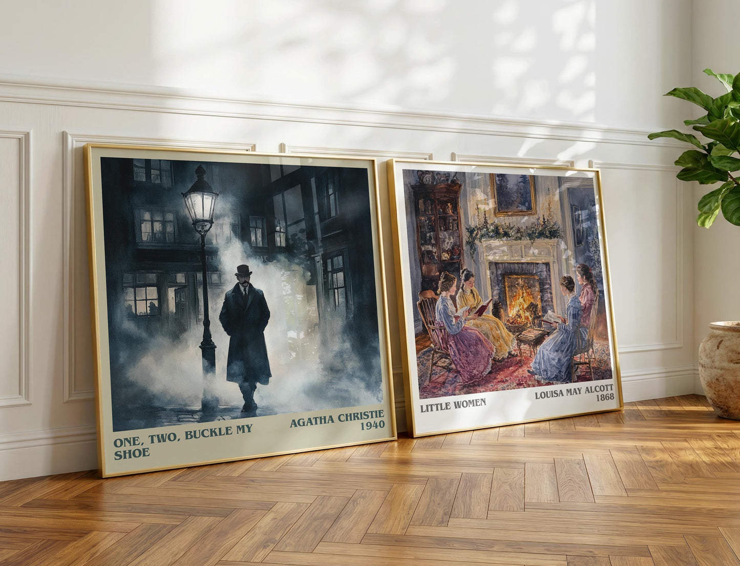 One, Two, Buckle My Shoe book poster packaging – museum-quality print rolled in protective tube