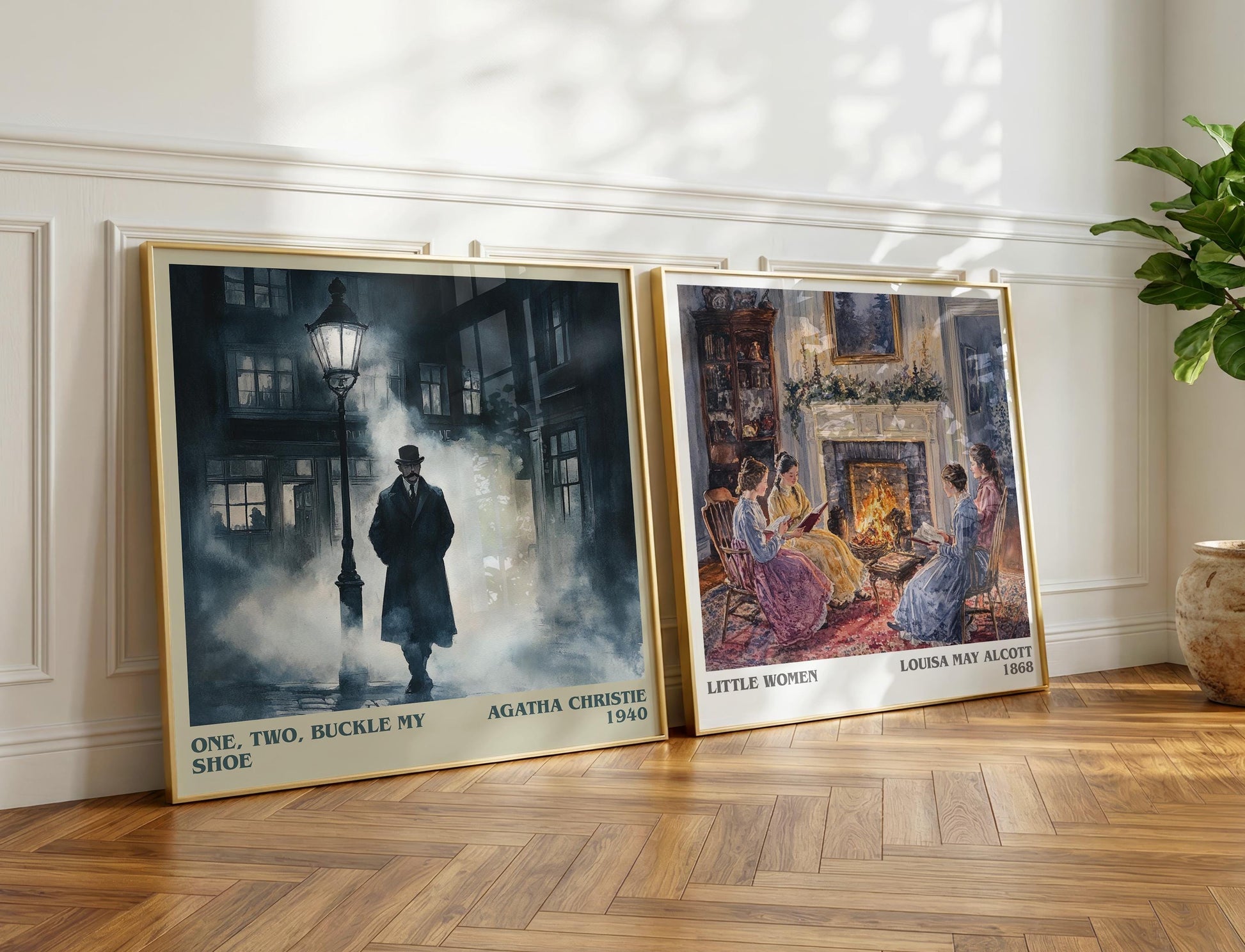 One, Two, Buckle My Shoe book poster packaging – museum-quality print rolled in protective tube