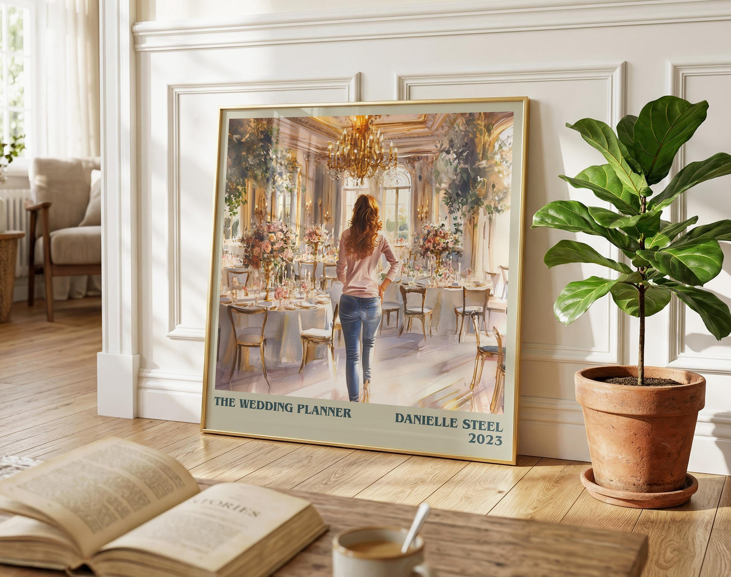 The Wedding Planner literary poster paired in gallery wall – literary art prints