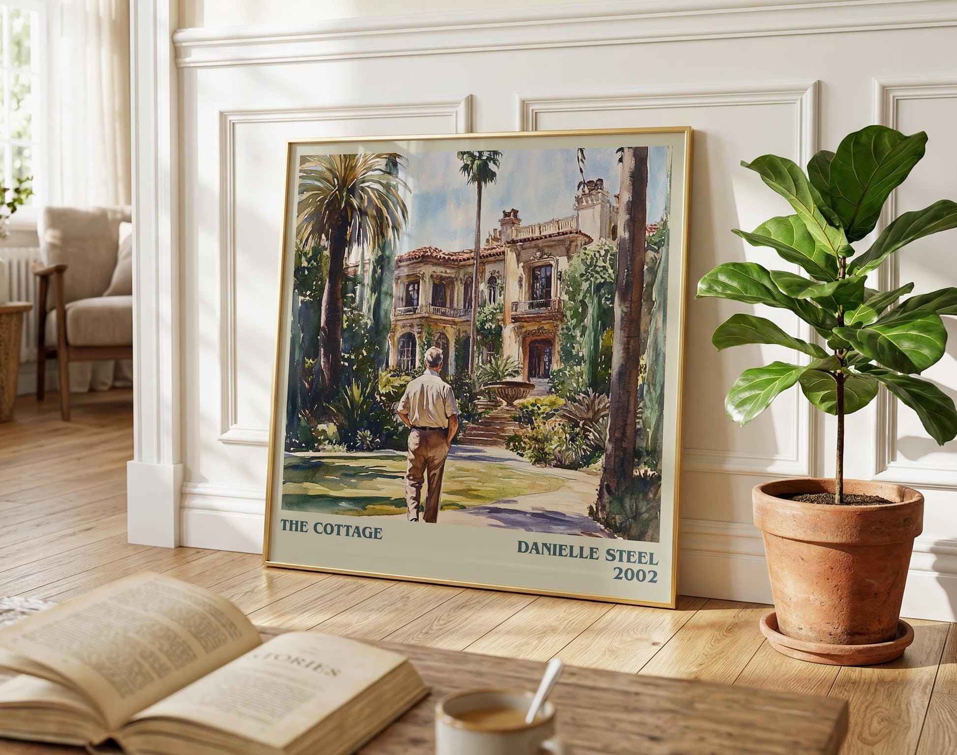 The Cottage literary poster paired in gallery wall – literary art prints