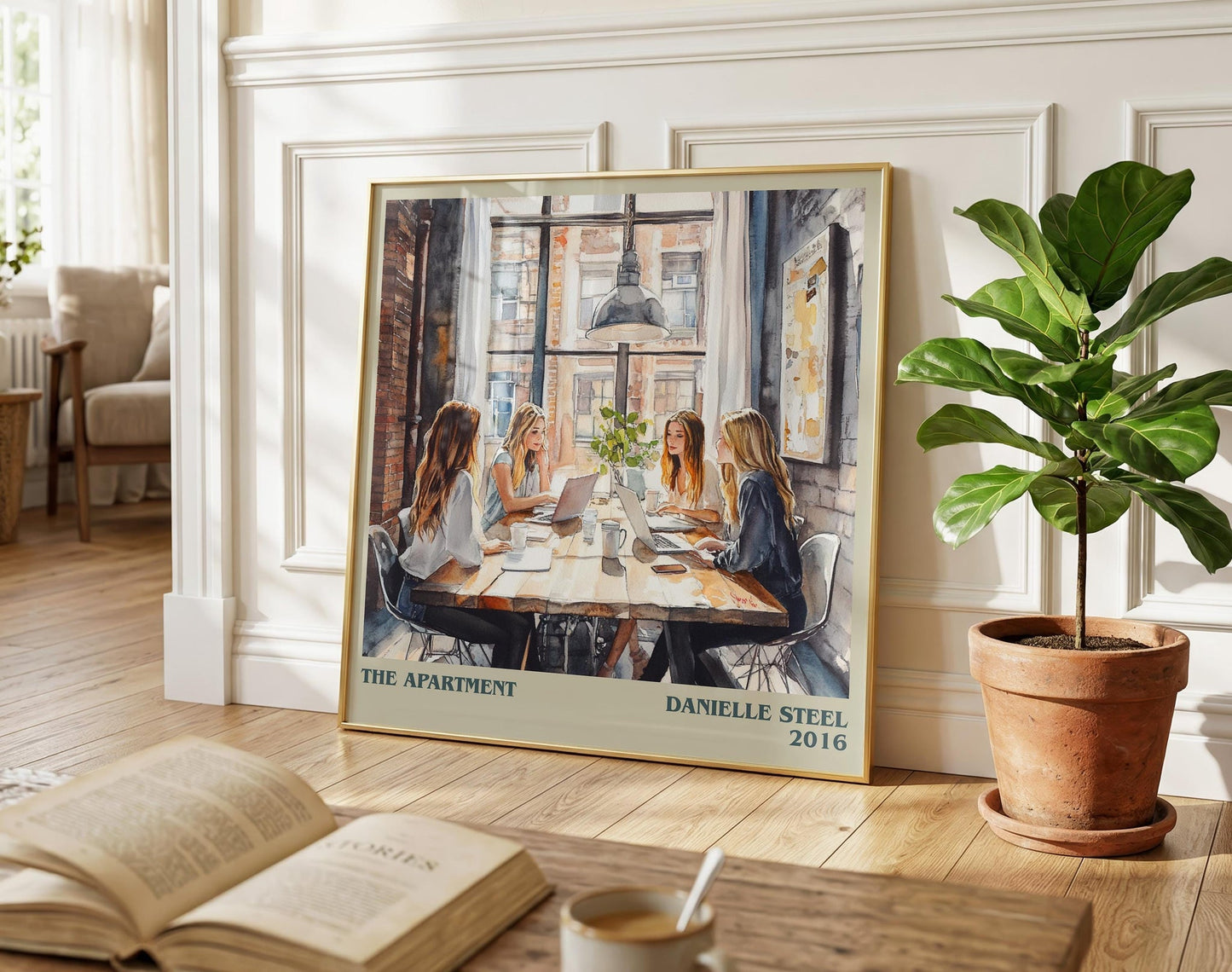 The Apartment literary poster paired in gallery wall – literary art prints