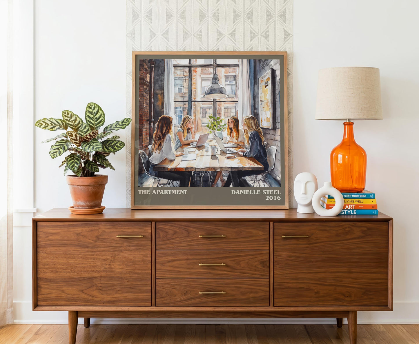 The Apartment literary literary print detail – Danielle Steel book art