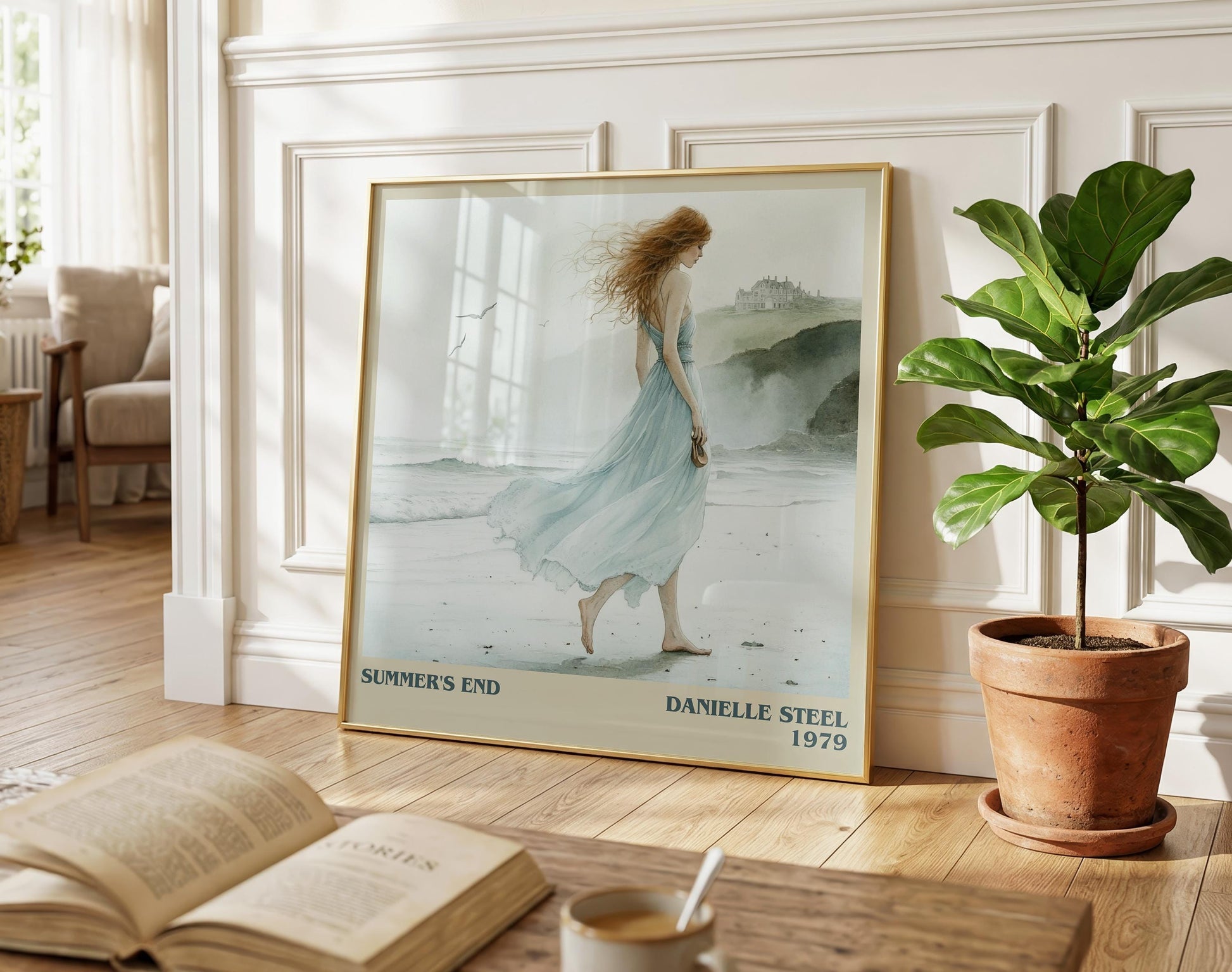 Summer's End literary poster paired in gallery wall – literary art prints