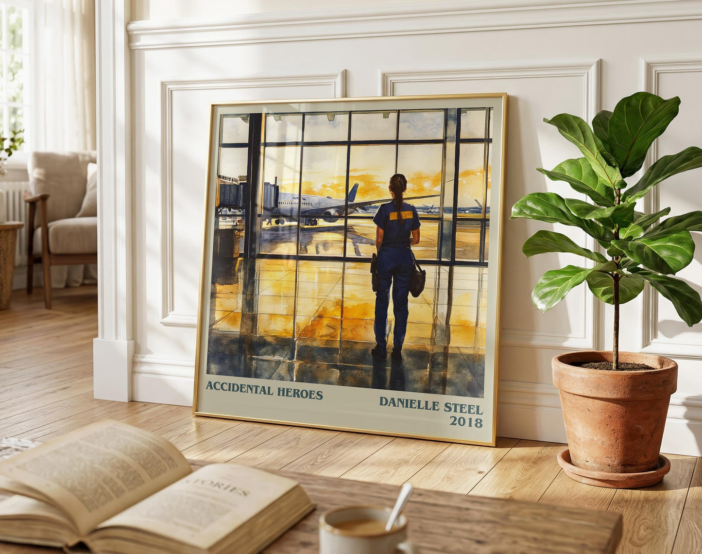Accidental Heroes literary poster paired in gallery wall – literary art prints