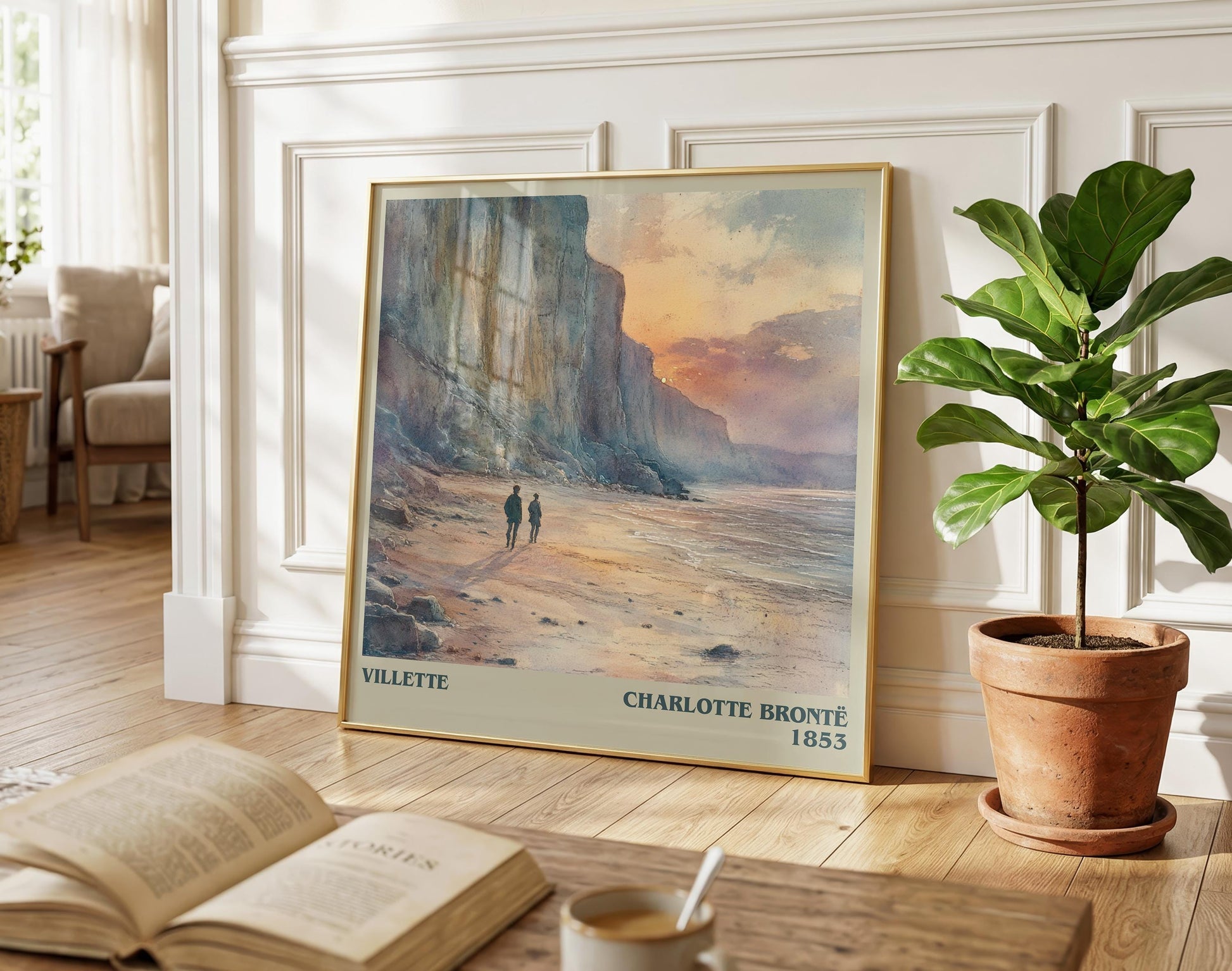 Villette literary poster paired in gallery wall – literary art prints