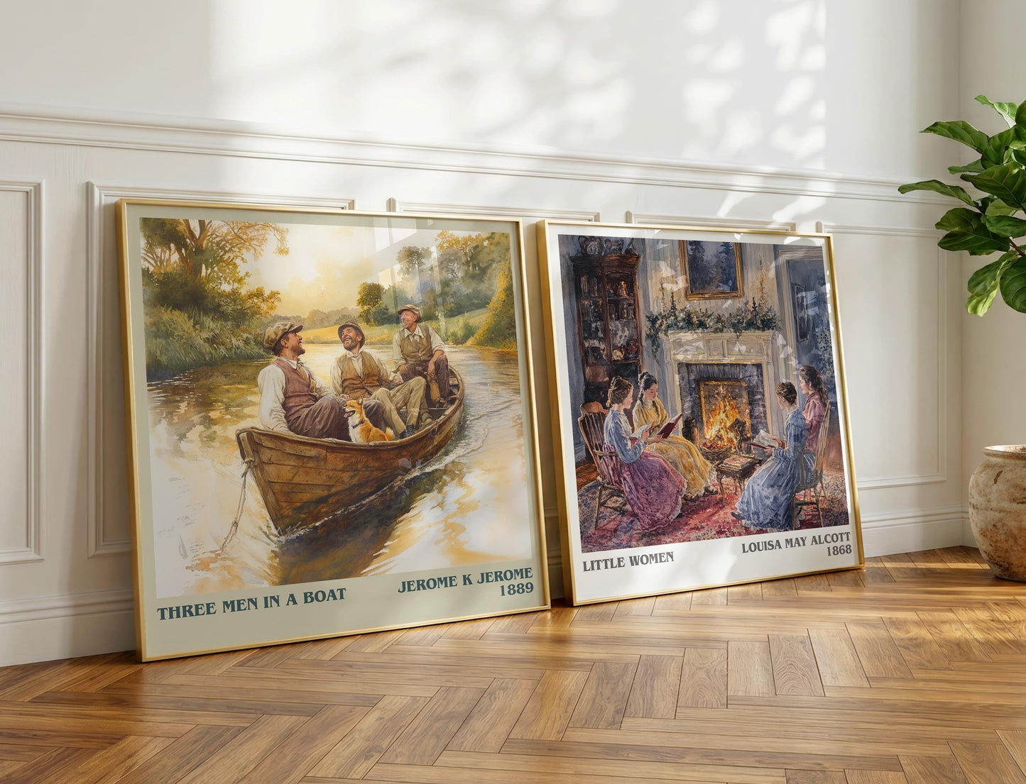 Three Men in a Boat book poster packaging – museum-quality print rolled in protective tube