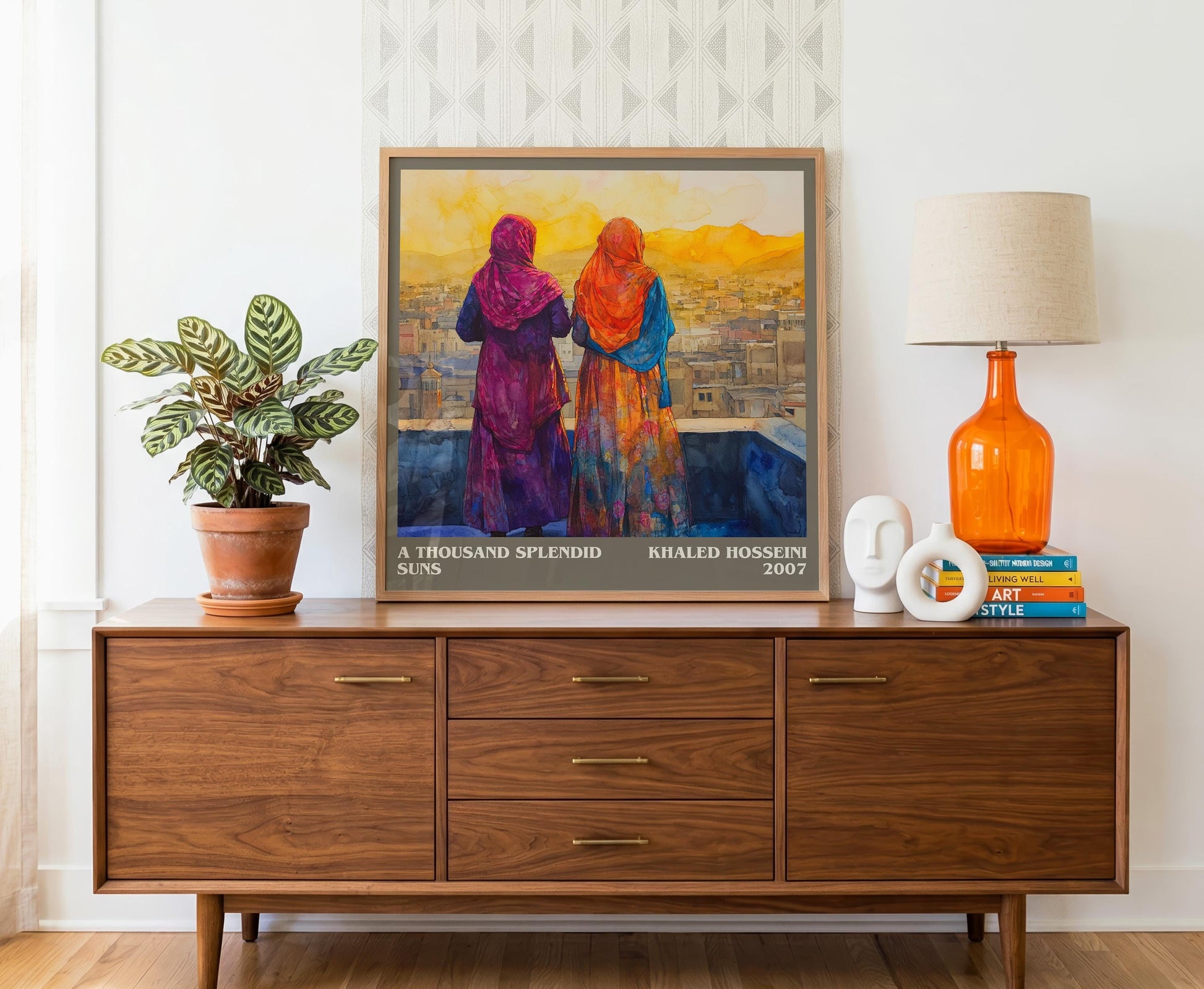 A Thousand Splendid Suns literary literary print detail – Khaled Hosseini book art