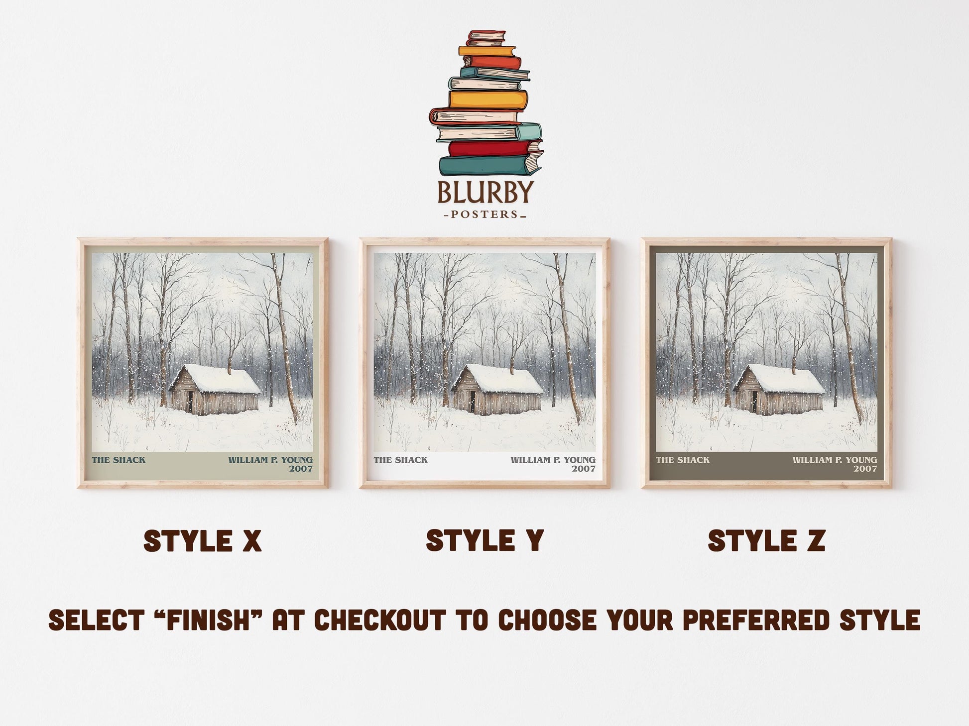 The Shack literary art print colour and style options – William P. Young book art