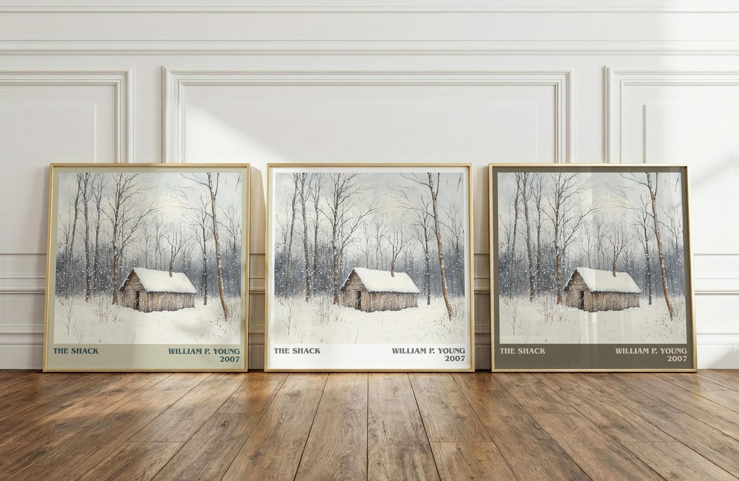The Shack literary print framed by window – literary home decor