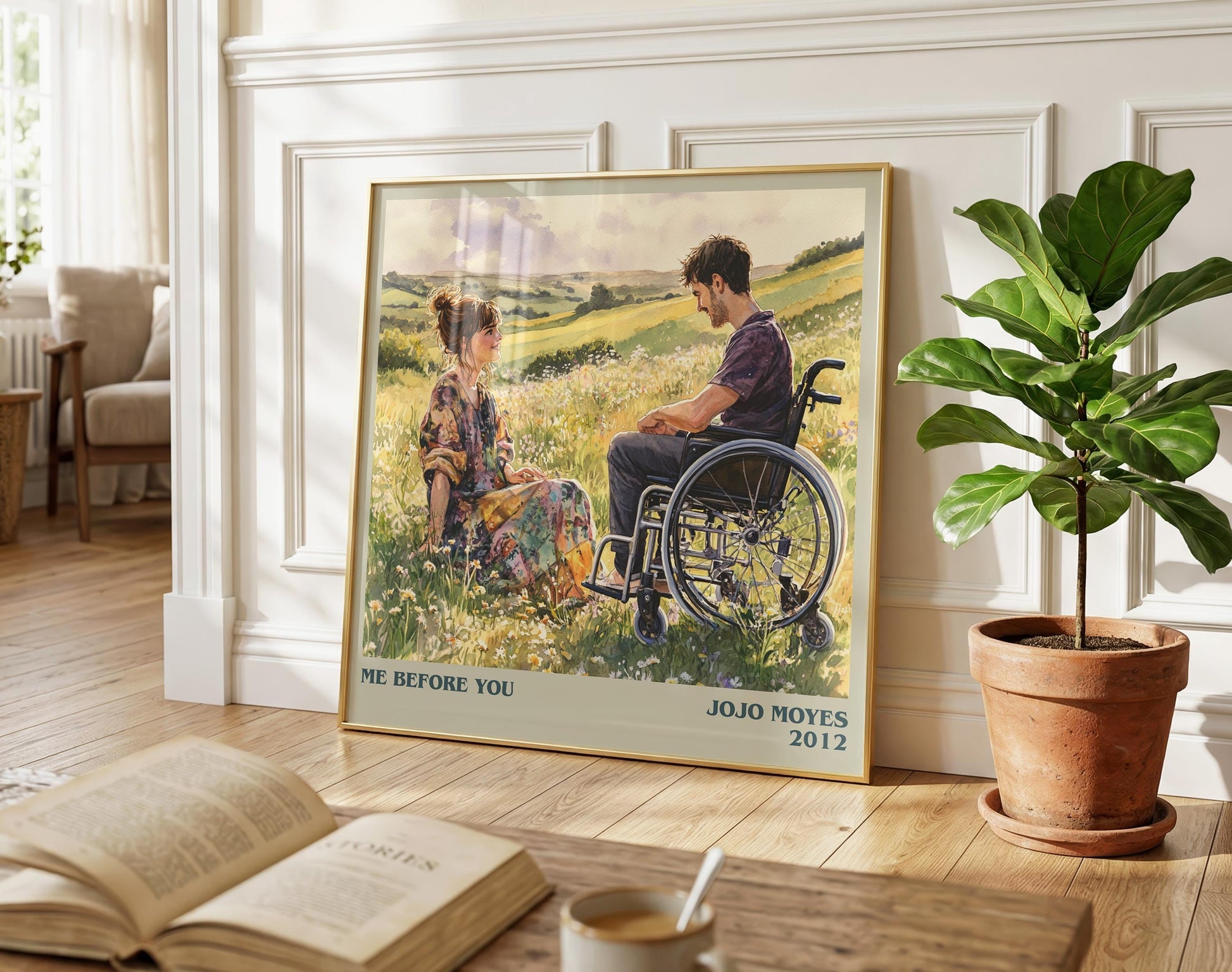 Me Before You literary poster paired in gallery wall – literary art prints