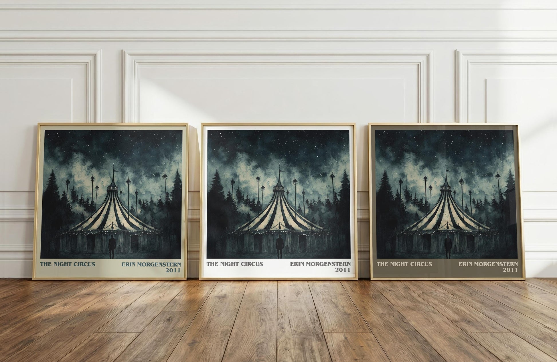 The Night Circus literary print framed by window – literary home decor