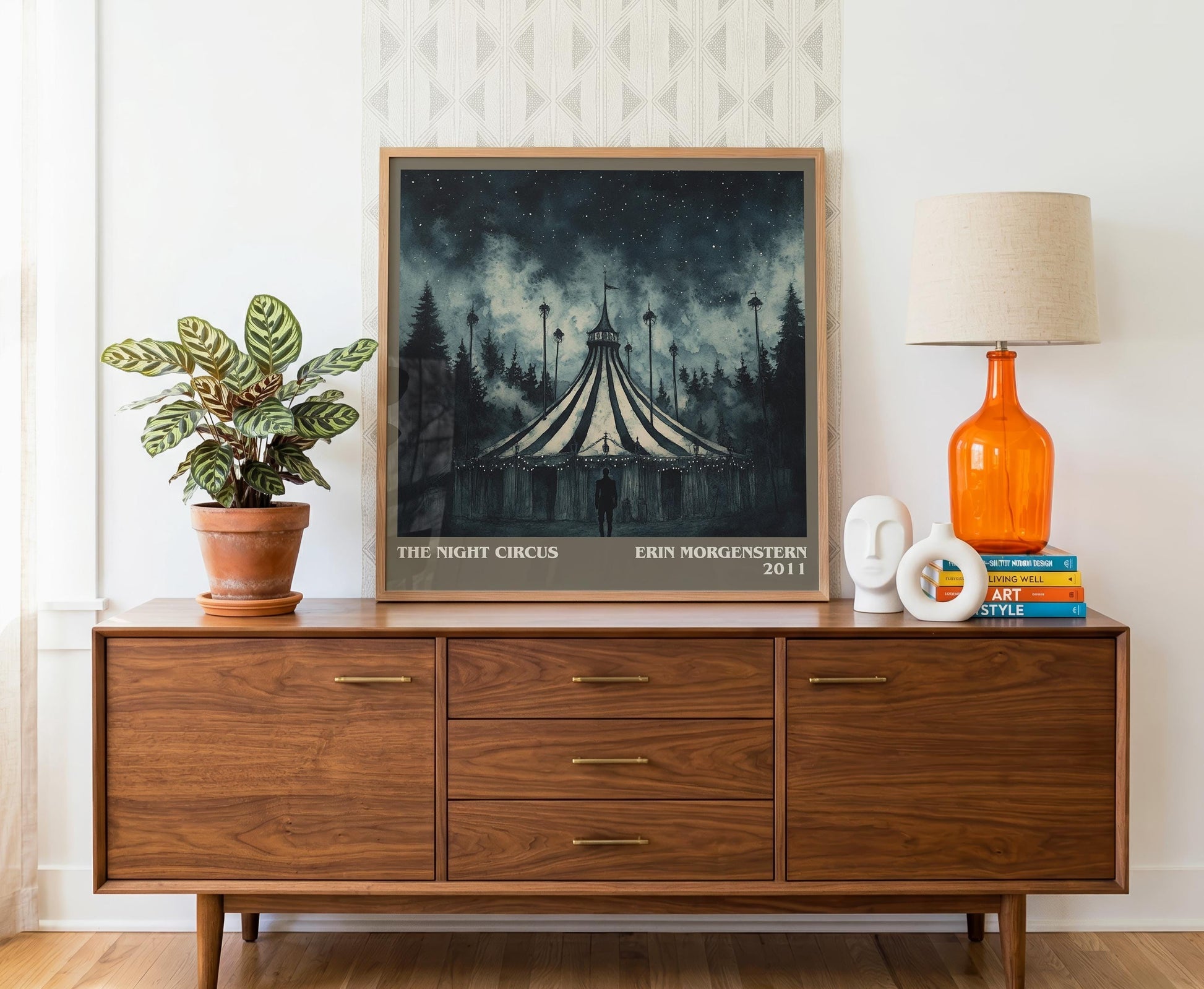 The Night Circus literary literary print detail – Erin Morgenstern book art