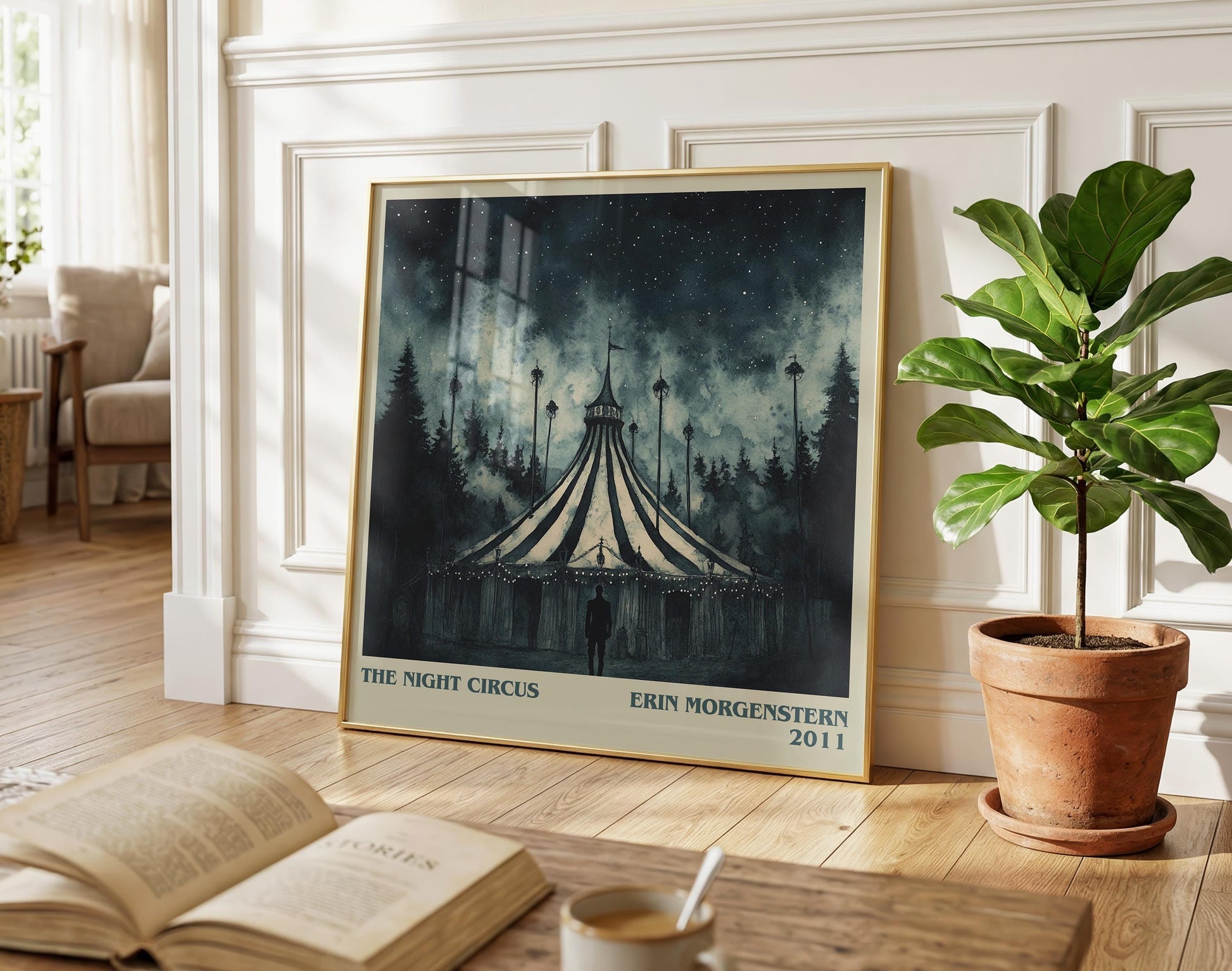 The Night Circus literary poster paired in gallery wall – literary art prints