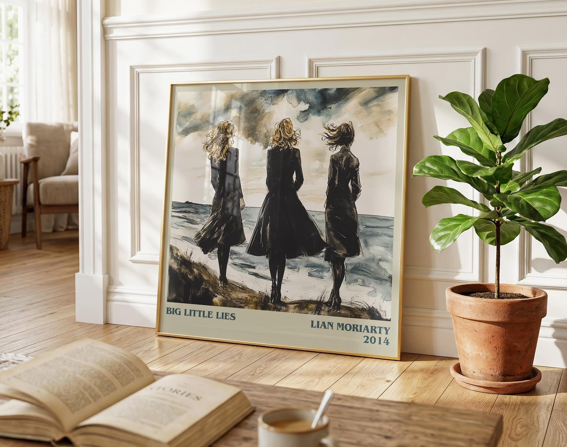 Big Little Lies literary poster paired in gallery wall – literary art prints