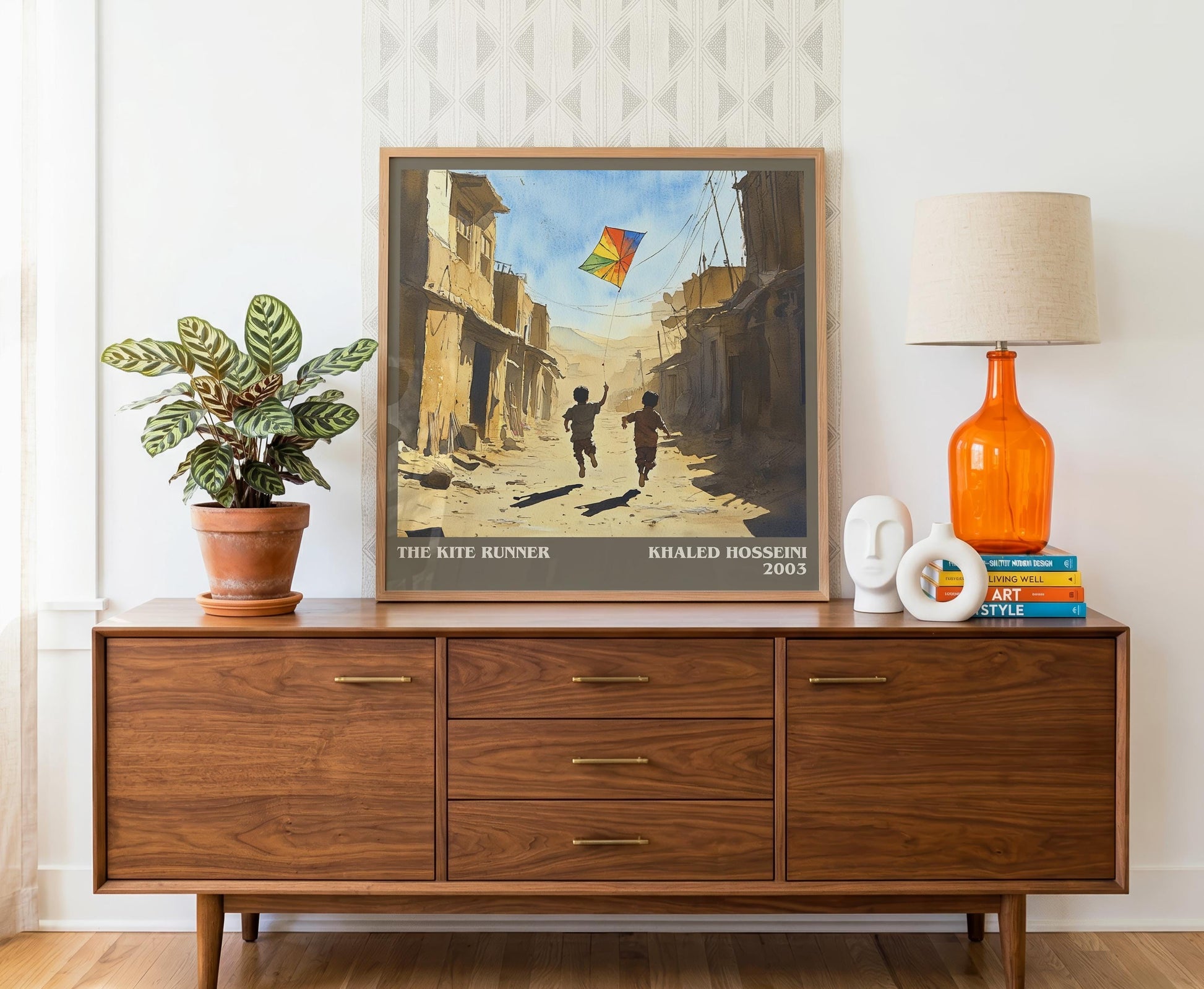 The Kite Runner literary literary print detail – Khaled Hosseini book art