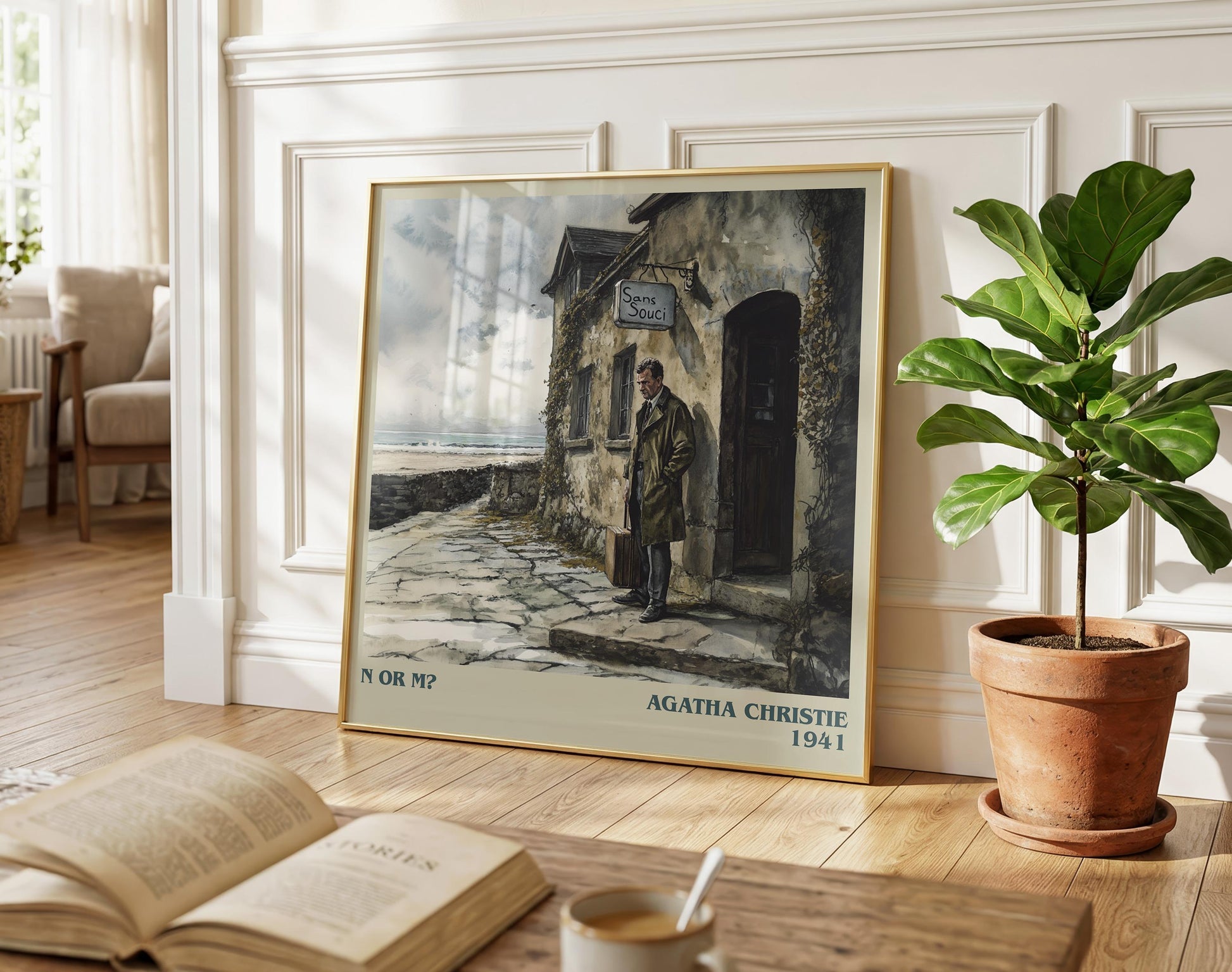 N Or M? literary poster paired in gallery wall – literary art prints
