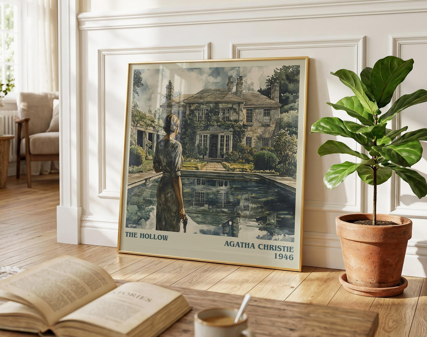 The Hollow literary poster paired in gallery wall – literary art prints