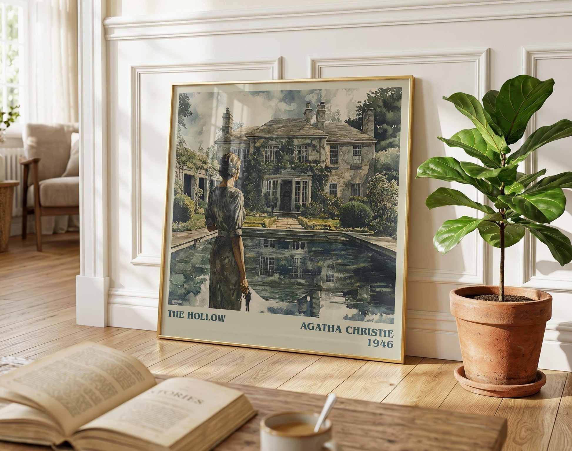The Hollow literary poster paired in gallery wall – literary art prints