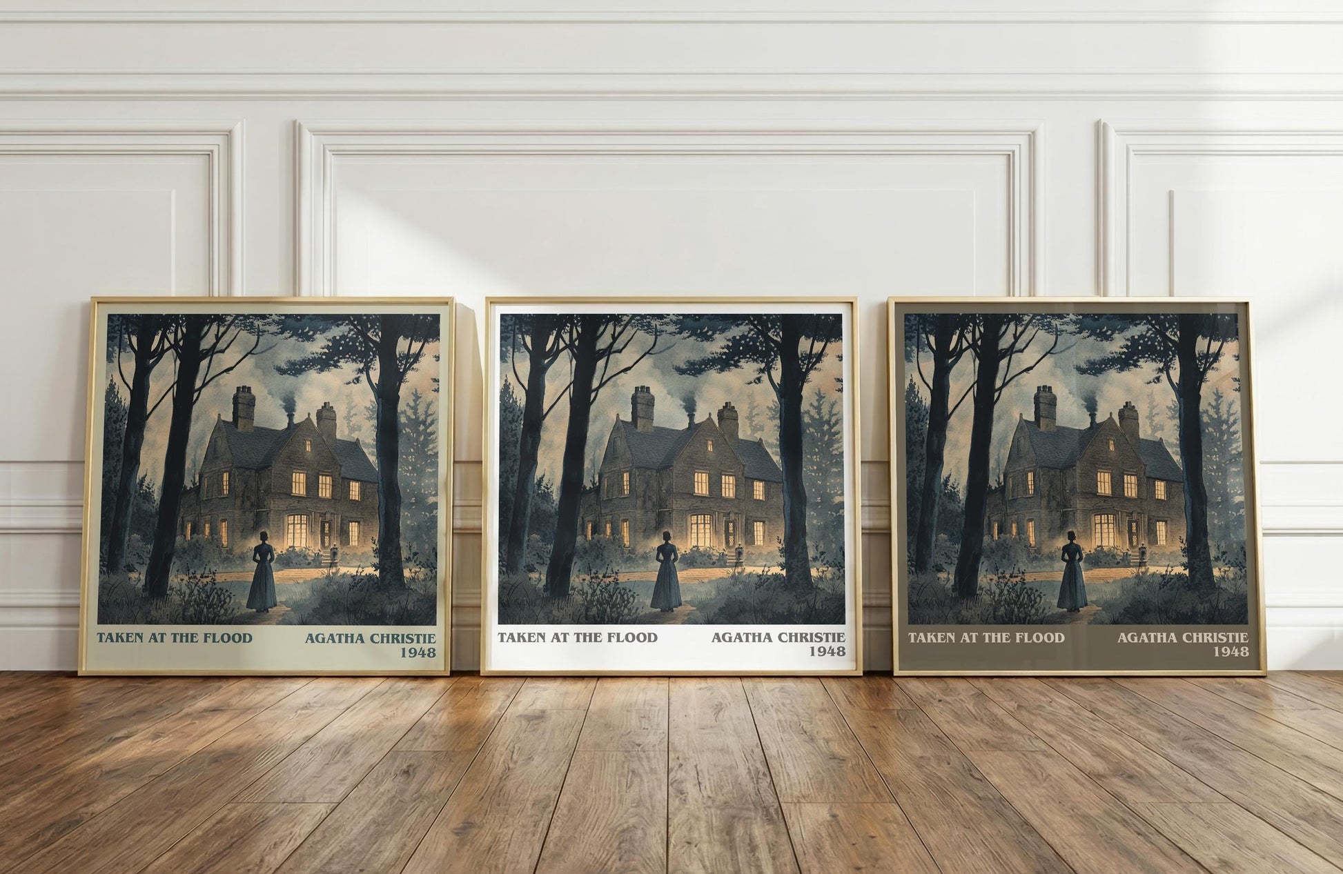 Taken at the Flood literary print framed by window – literary home decor