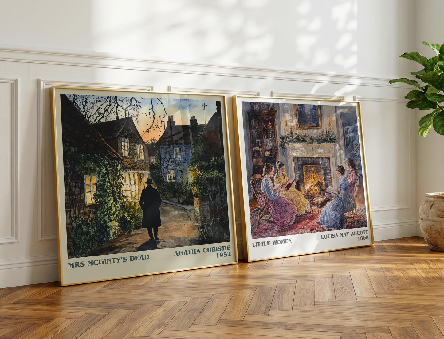 Mrs McGinty's Dead book poster packaging – museum-quality print rolled in protective tube