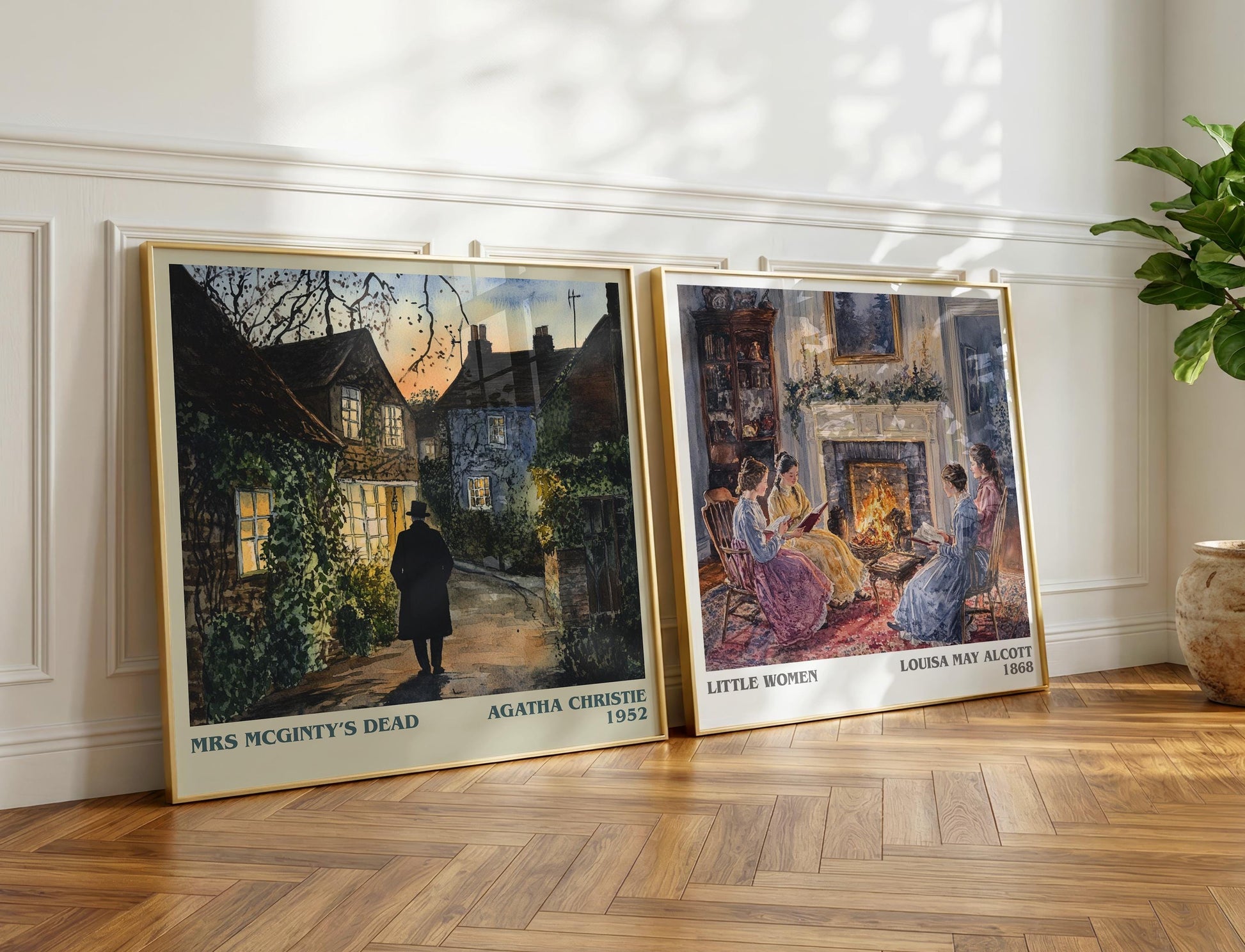 Mrs McGinty's Dead book poster packaging – museum-quality print rolled in protective tube