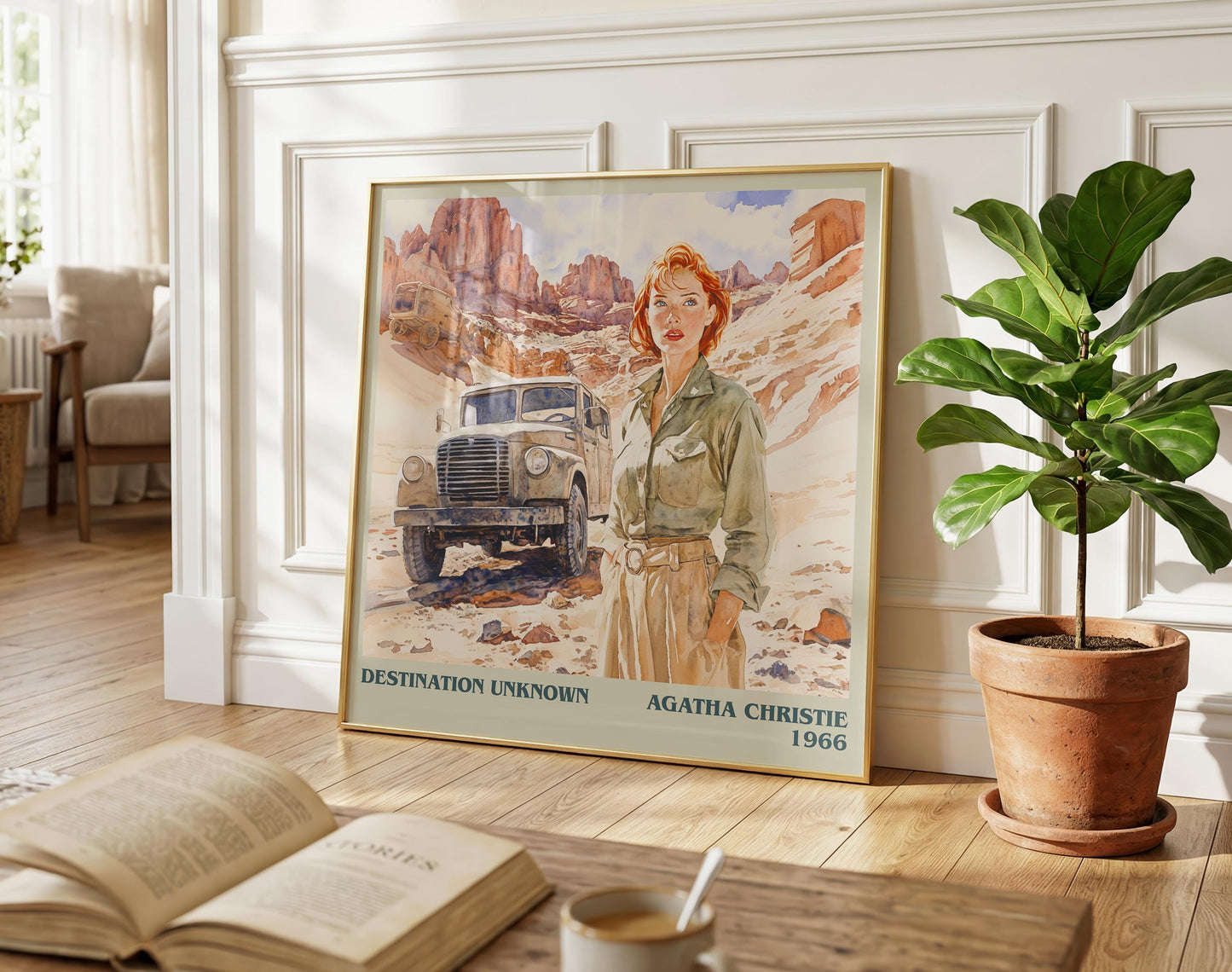 Destination Unknown book poster packaging – museum-quality print rolled in protective tube