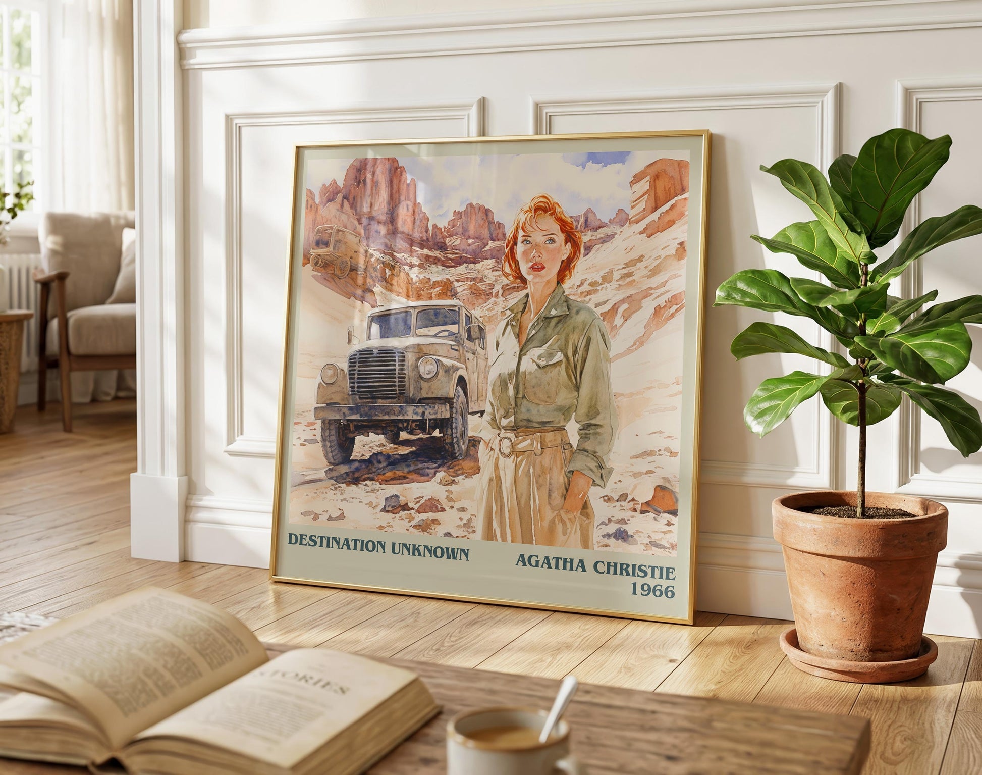 Destination Unknown book poster packaging – museum-quality print rolled in protective tube