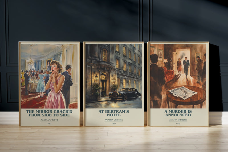 Miss Marple Mysteries: The Mirror Crack'D From Side To Side, At Bertram'S Hotel, A Murder Is Announced framed art prints