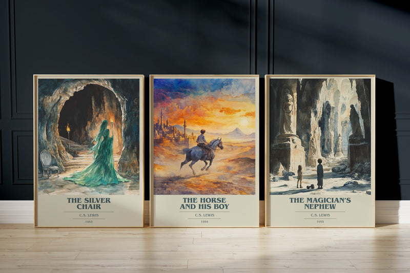 Narnia Tales II: The Silver Chair, The Horse And His Boy, The Magician'S Nephew framed art prints