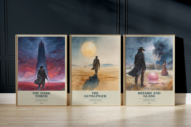 Dark Tower Collection: The Dark Tower, The Gunslinger, Wizard And Glass framed art prints