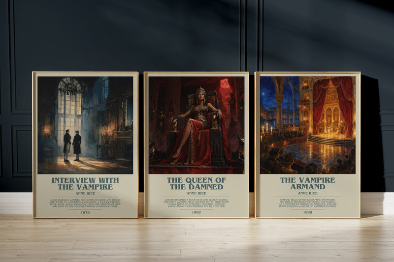 Vampire Chronicles: Interview With The Vampire, The Queen Of The Damned, The Vampire Armand framed art prints